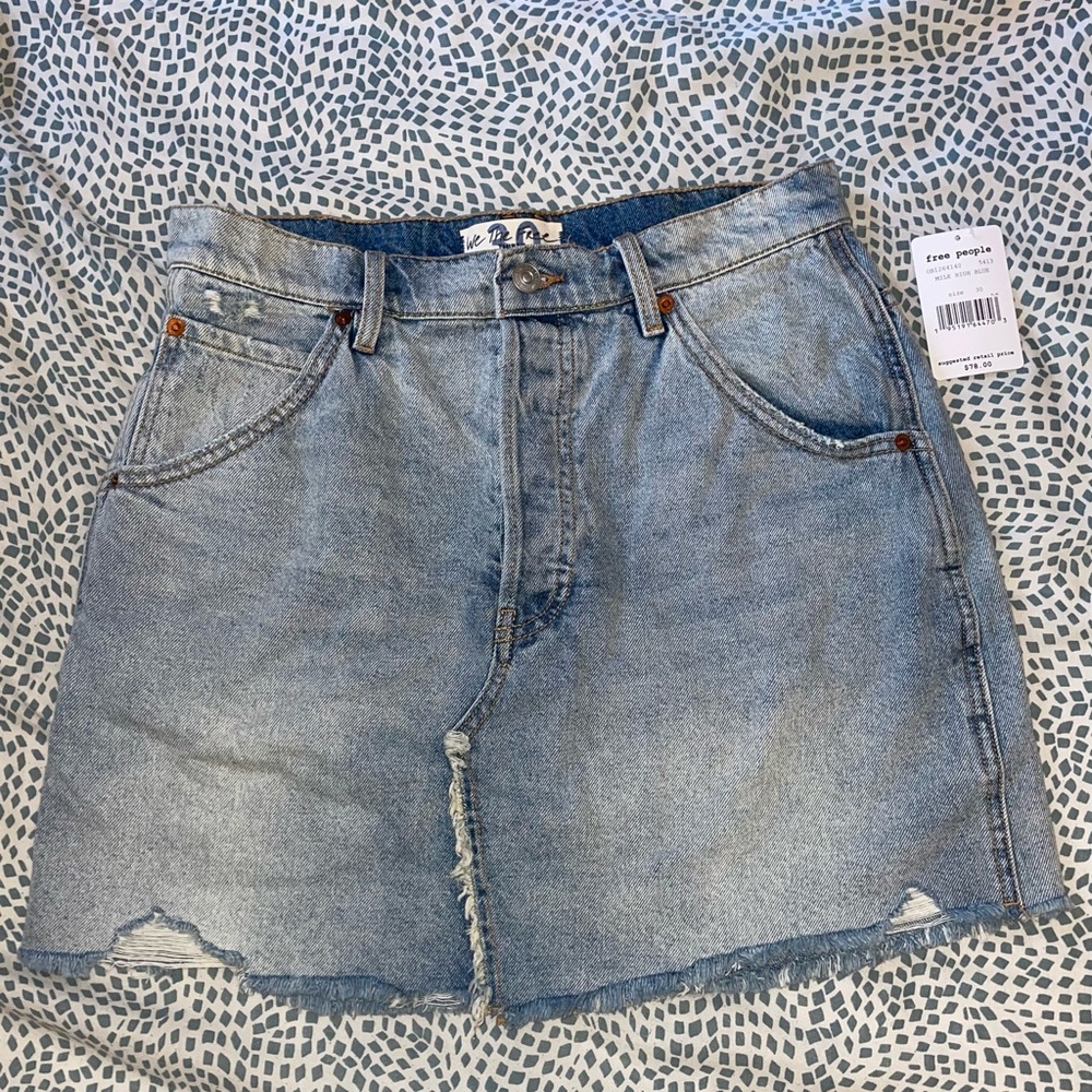 Free People Denim Mini